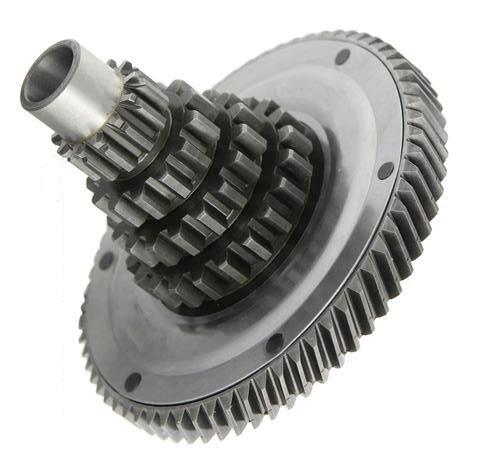 Countershaft 12-13-17-21 teeth, with primary gear 65 teeth for Vespa 200 Rally, P200E, PX200, `98, bearing seat inside 42mm