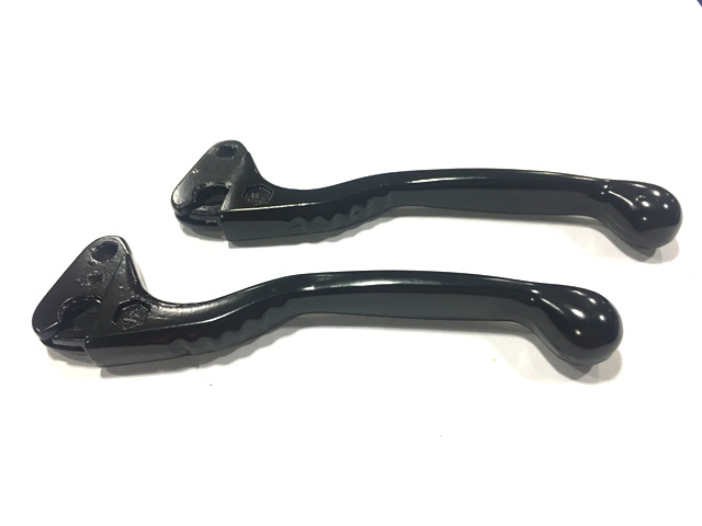 Sport Levers (pair) black for Vespa PE,PX,Rally,Sprint,Vespa 50, ET3,VBB,Gs160,Ss 180,GL. For models without disc brake!!