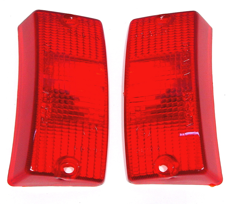 Indicator glass front red for Vespa PE-PX