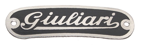 Seat badge for Vespa-Lambretta Giuliari