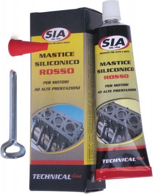 Red silicone sealant for high performance engine, 75ml.