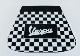 Mud flap chequered with VESPA logo