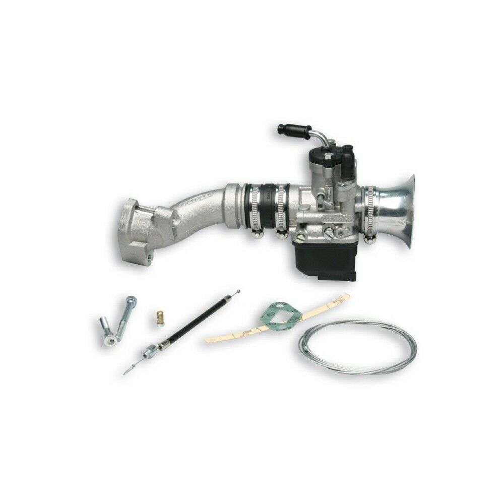 Carburettor Kit Malossi PHBL 25B for Vespa 90-125, PV, ET3  also for Vespa 50 , Special, SS,  2-hole, disc valve,  rubber connection.