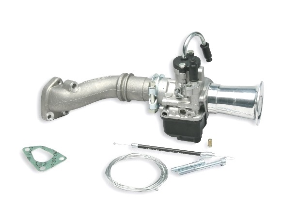 Carburettor Kit Malossi PHBL 24A for Vespa PK50-125XL, ​FL, ​​XL2, FL,​ETS, 3 hole, disc valve, plug connection, with manifold