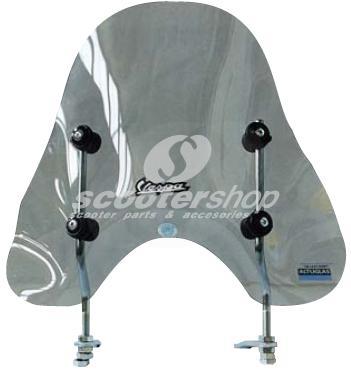 Small windscreen dark fume for Vespa PX-ARC incudes fittings (7km more top speed!!!!)