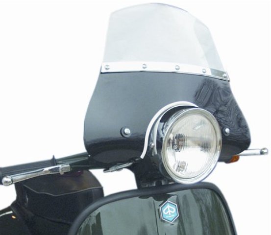 Flyscreen small black for Vespa PE-PX -Sprint Veloce-Rally