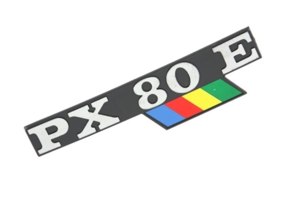 Σήμα καπό "PX80E" για Vespa PX 80 Arcobaleno μοντέλο (1984-1997)