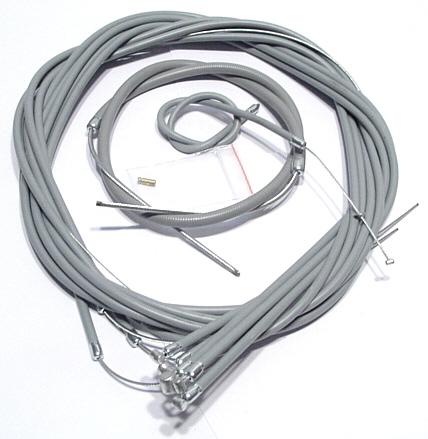 Cable set complete grey for Lambretta I - II - III series