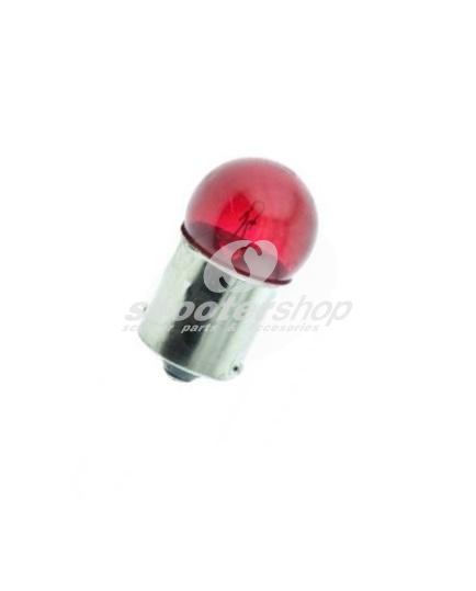 Bulb light red colour 12V - 5W, socket Ba15s, for Vespa PΧ, T5, PK XL-FL.