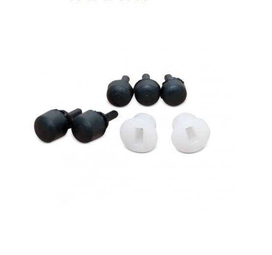 Kit 5 pieces rubber buffer and 2 pieces of teflon  for sidepanel Vespa 50