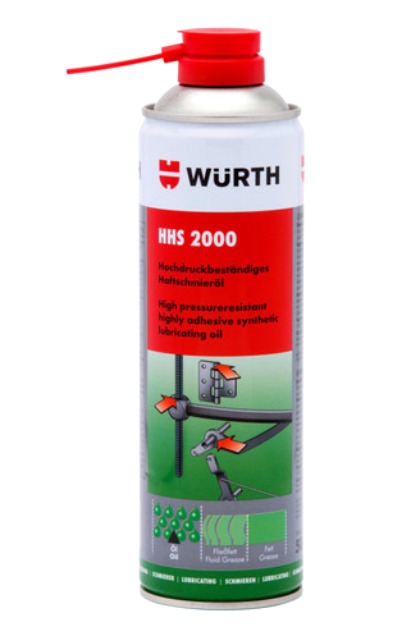 Wurth HHS 2000 Spray 500ml, synthetic Lubricating Oil.