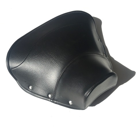 Cover Single Saddle front, black, for Vespa